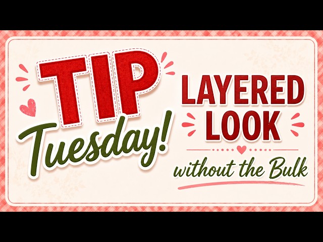 Tip Tuesday! Want the finished look of layered photo mats without all the extra bulk?