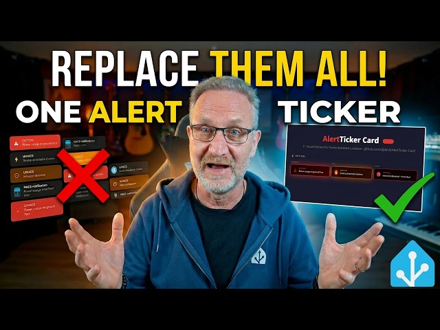 Home Assistant Alert Ticker Card: The One Card That Replaces Everything