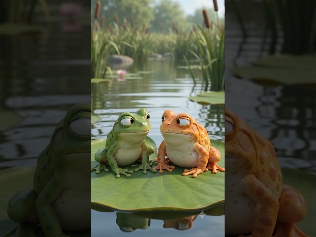 a funny frog 🐸 #shorts #ai #aivideo #trending #texttovideo #animation #ytshorts