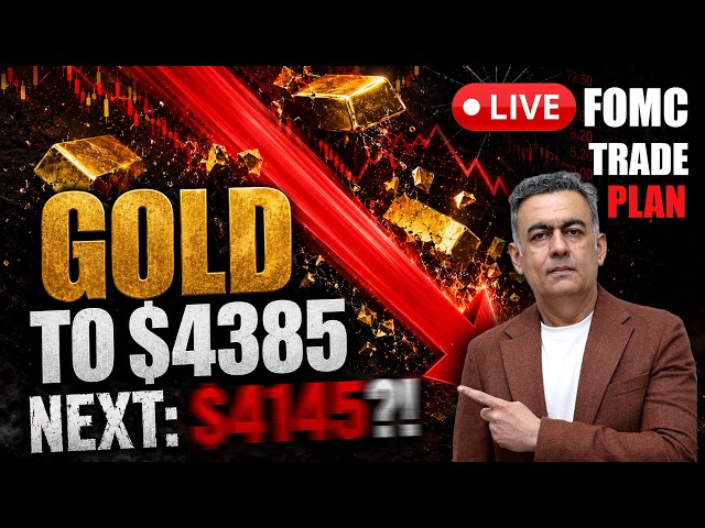 🔴 LIVE: Gold to $4,385 NEXT? Sunday’s CRASH Call Playing Out — FOMC Trade Plan