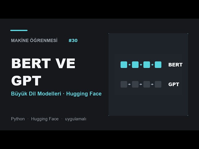 Makine Öğrenmesi #30 - BERT ve GPT Farkı (Hugging Face ile Uygulamalı) 🤖