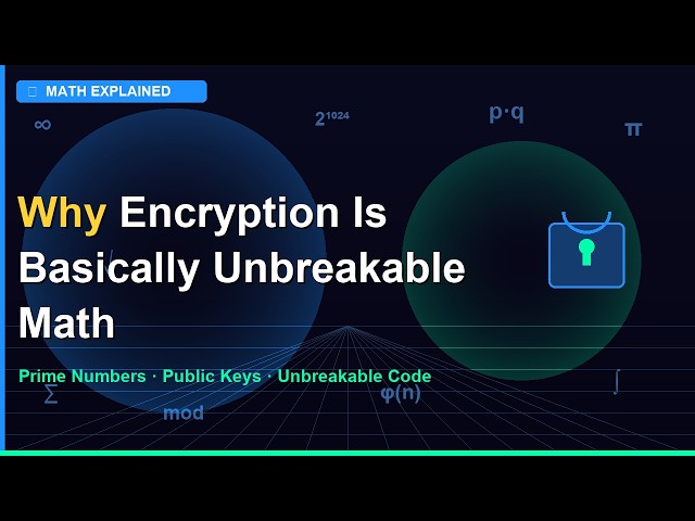 Why Encryption Is Basically Unbreakable Math