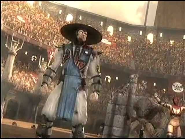 Mortal Kombat 9 Ladder mode Raiden  vs Shao Kahn Final boss
