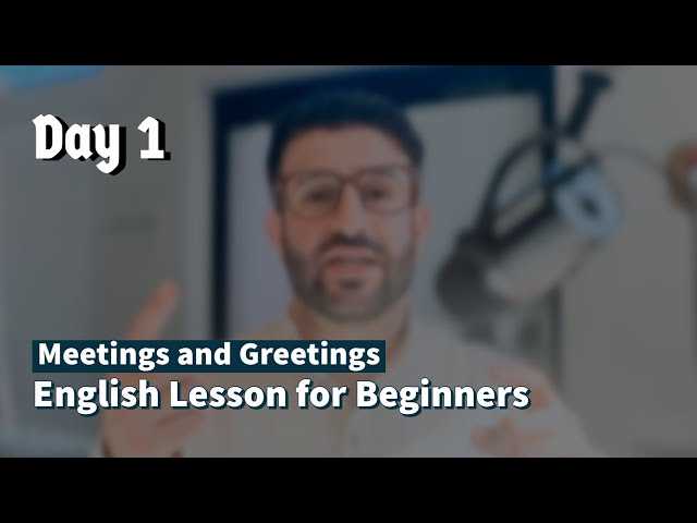 Day 1: Lesson One | English for Beginners! Learn English with Only 10 Minutes Practice Every Day