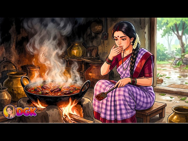 Peaceful Indian Village Life During Monsoon Season | Ghibli Style ASMR