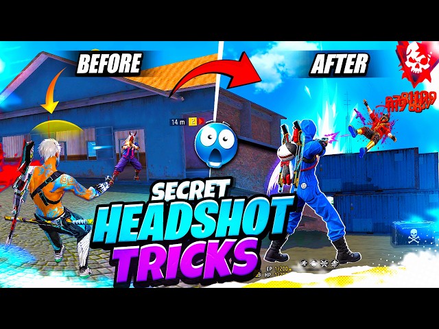 New Secret ONE TAP + DRAG Headshot Trick ☠️🔥 in Free Fire || Total Explain || FireEyes Gaming