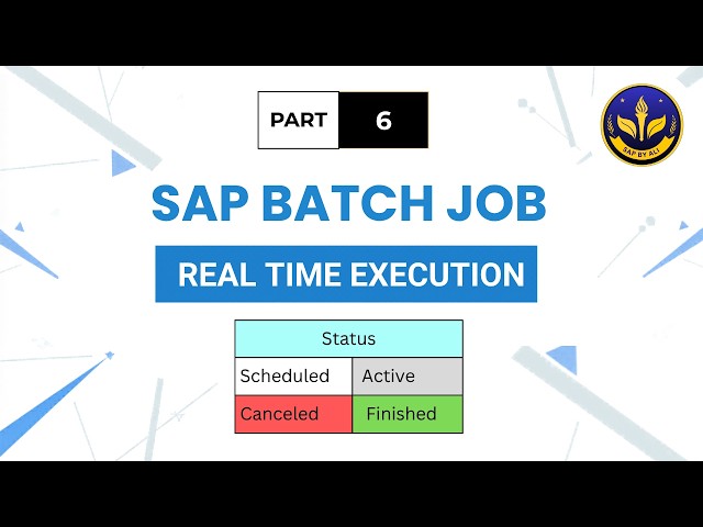SAP Batch Job Status Explained: Scheduled to Cancelled (SM36/SM37)