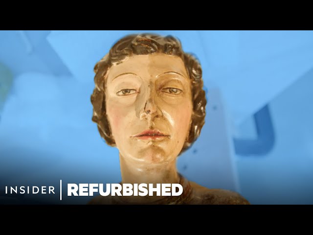Restoring A 16th-Century Yellowed Wooden Sculpture | Refurbished | Insider