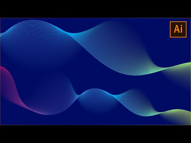 How to make abstract waves in Adobe illustrator | Abstract Background Design | Illustrator tutorial