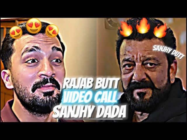 Rajab Butt Video Call Sanjhy Dutt 🤯🔥 | Edit By Asad