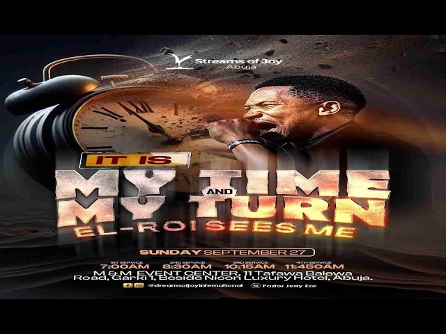 IT IS MY TIME AND MY TURN || SUNDAY SERVICE || 27TH SEPTEMBER 2026
