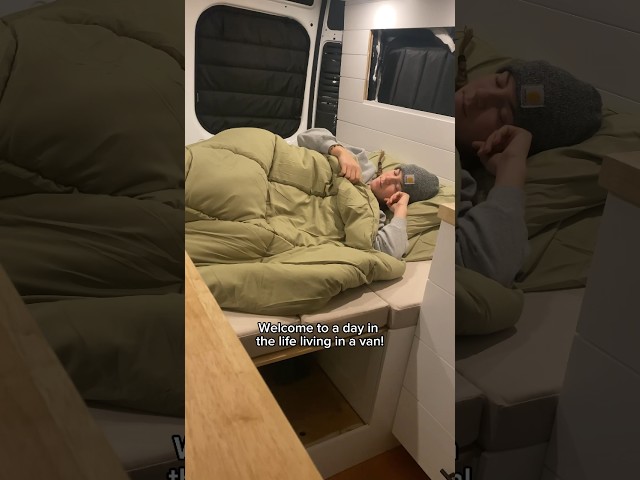 A day in the life living in a van! #vanlife #homeonwheels #lifeontheroad #nomadliving #womenwhobuild