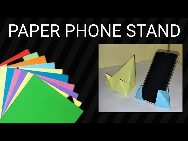 How to make a Paper Phone Stand📱!Easy Paper Phone Stand!कागज से फोन स्टेन्द कैसे बनाए