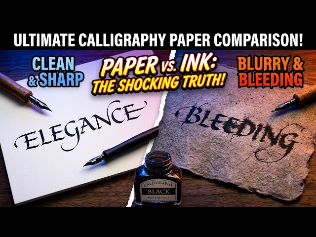 How Ink & Paper Affect Your Calligraphy | Calligraphy Tips for Beginners