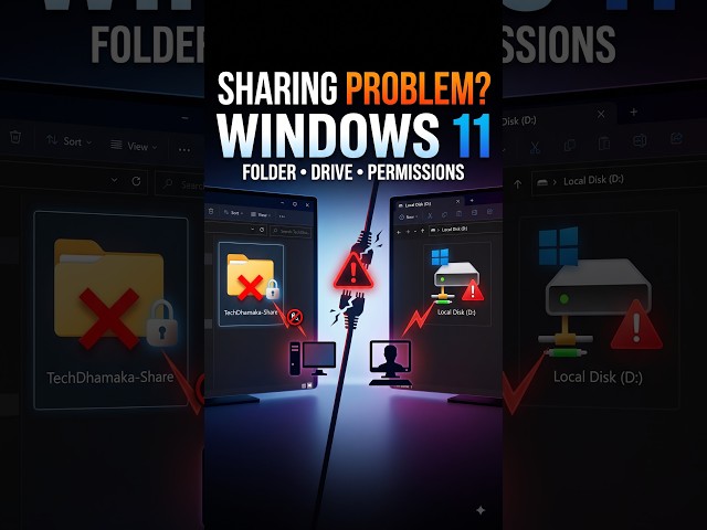 How To Share Folder From One PC To Another | Folder & Drive Sharing Windows 11