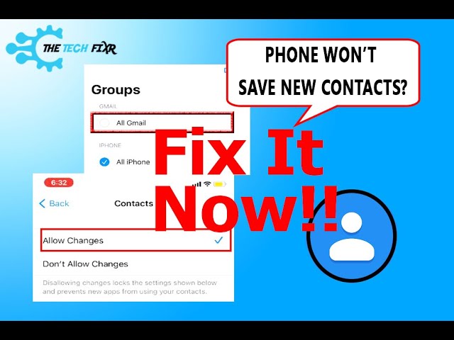 My Phone Won't Save New Contacts! Quick Fix for iOS & Android Device