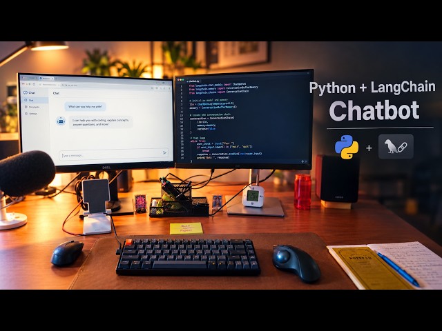 Build a ChatBot with LangChain and Python | ASMR Coding