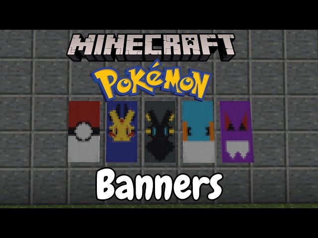 Minecraft Top 5  Pokémon Banners (Easy Tutorial)