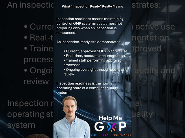 What Inspection Ready Really Means | Help Me GxP Basics