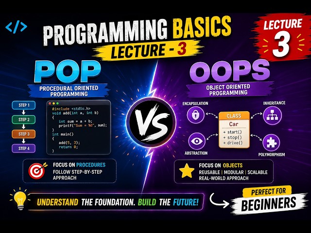 Programming Basic -2 | POP VS OOP