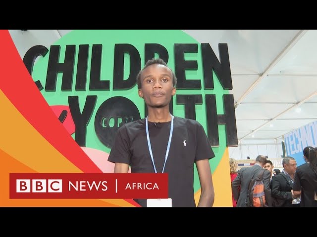 A day in the life at COP for youth activist Eric Njuguna - BBC What's New