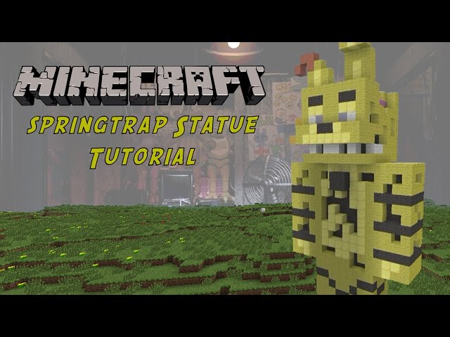 Minecraft Tutorial: Springtrap (Five Nights At Freddy's 3) Statue