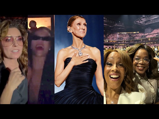 Shania, Rihanna, Oprah, Gayle, Kim K React To Celine's Comeback Paris Concert