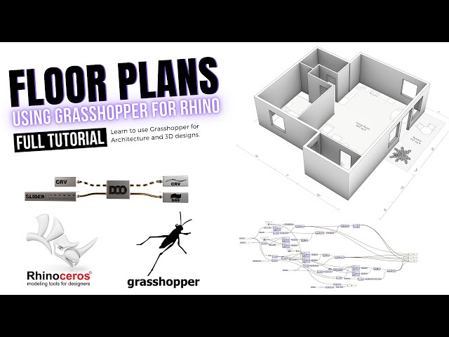 Algorithmic Floor Plans from base curves Rhino & Grasshopper parametric architecture tutorial
