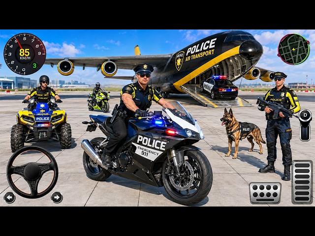 🚓 Police Car Chase Simulator 3D – Real City Cop Pursuit Gameplay (Android) #4