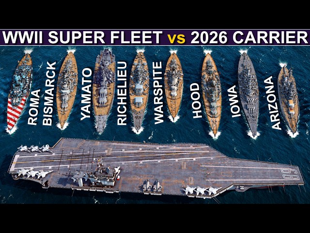 Could A WWII Battleship Super Fleet Beat A 2026 US Carrier Group? | Sea Power