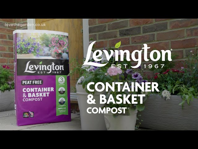 Levington® Peat Free Container & Basket Compost | For Pots, Baskets & Tubs | Love The Garden