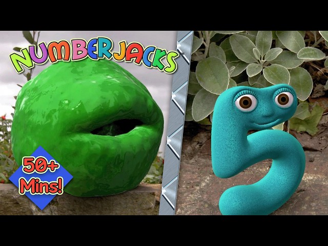 Clever Problem Solving Missions 🤔 Numberjacks FULL Episode Compilation | 50+ Mins