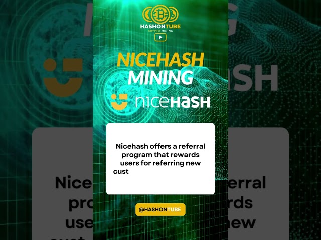 Earn with NiceHash Referral Program #crypto #shorts