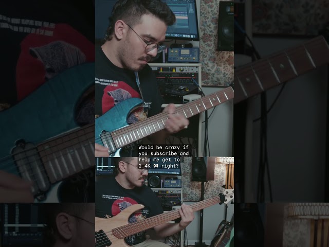 Test driving a dingwall… #guitartone #guitar #ibanez #ibanezmm7 #dingwall #dingwallguitars