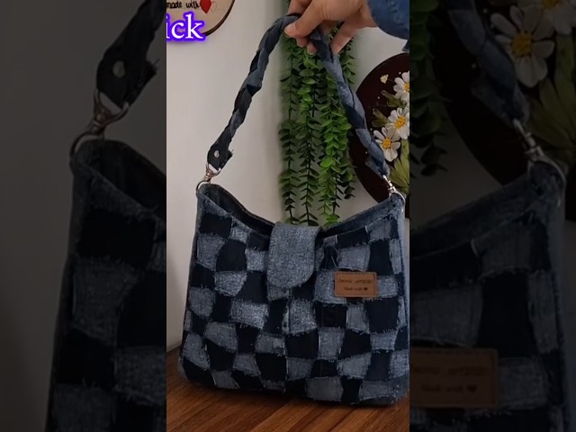 How to sew a stylishhandbag  :Easy way sewing cute handbag(diy)sewing idea #shorts #sewinghacks #diy