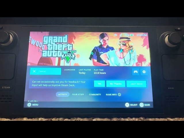 GTA RP on steam deck walk-through #clips