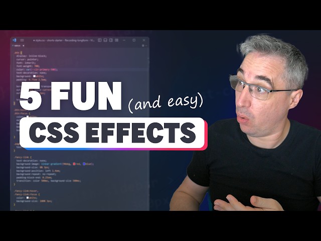 Five easy and fun CSS effects