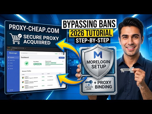 Stop Getting Banned! MoreLogin Antidetect Browser & Proxy Setup Tutorial, 100% Success Rate.