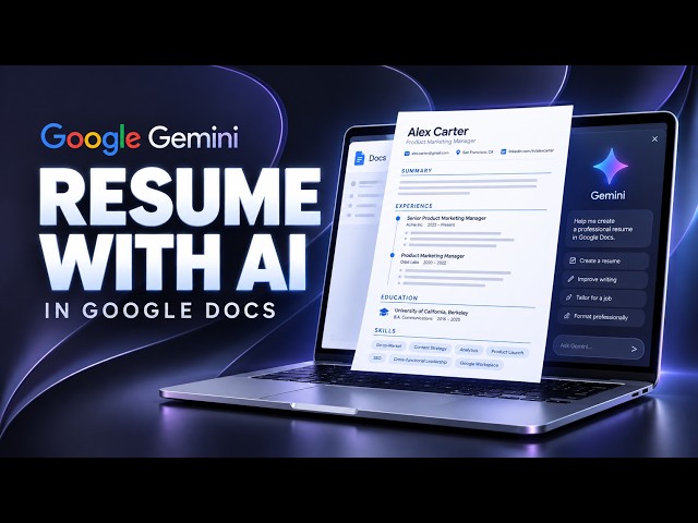 How to Create a Resume with Gemini in Google Docs | Resume with AI