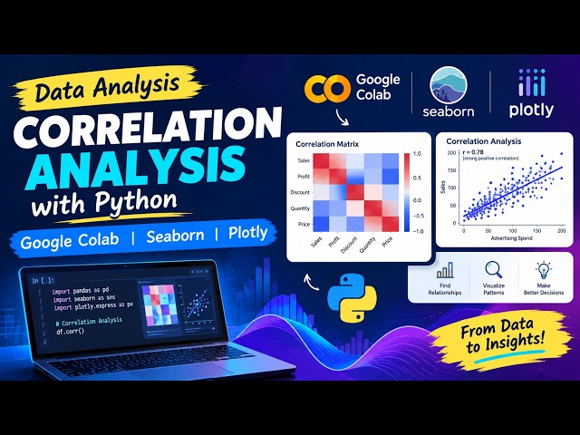 Correlation Analysis with Python | Seaborn + Plotly + Google Colab #Python #DataScience #correlation