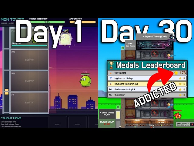 I spent 30 days making an ADDICTING game with ZERO coding experience!