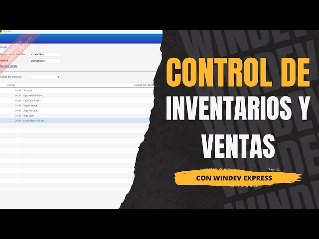 Control de Inventarios y Ventas  con WinDev Express 📦💸 | Proyecto de Prueba y Aprendizaje