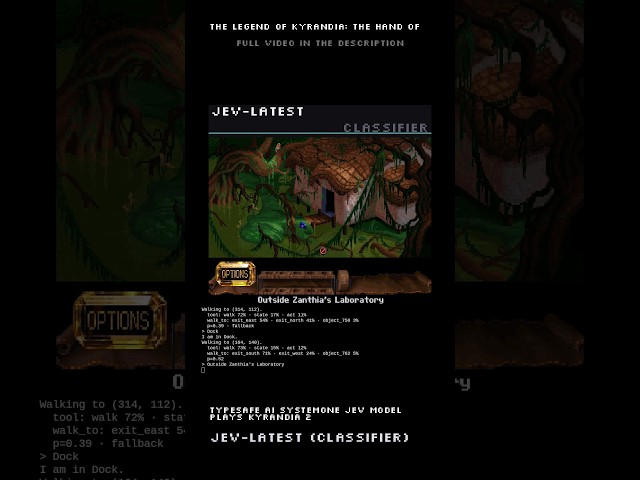 TypeSafe AI Jev (SystemOne model) runs around in circles on Kyrandia 2  #retrogaming #ai #systemone