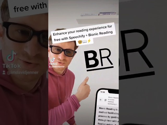 Enhance your reading experience for free with Speechify + Bionic Reading, great if you have #ADHD.