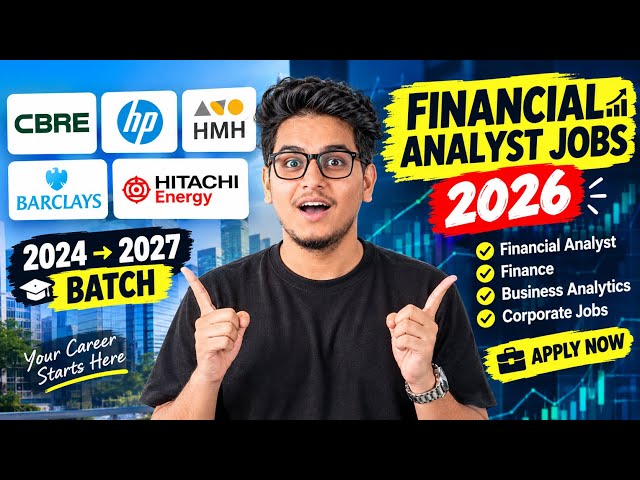 🔥 Financial Analyst Jobs  | Latest Finance Jobs in India 🚀