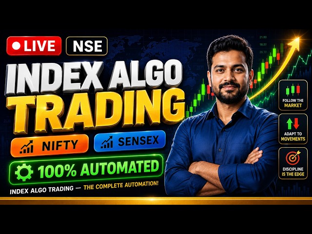 🔴 LIVE | Nifty & Sensex Index Options Algo Trading | PSAR Strategy | Angel One SmartAPI | Python