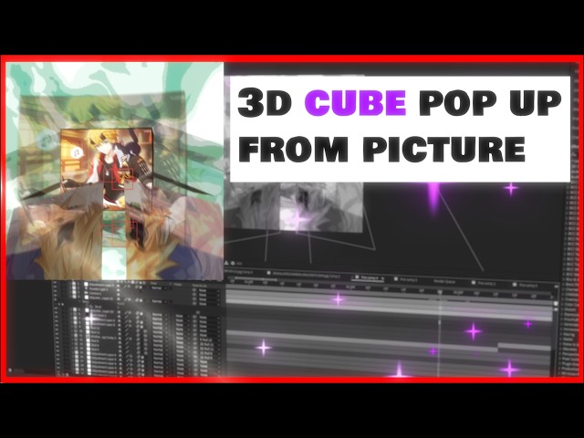 How to make 3D cube pop up from picture on after effects Tutorial 2026 (like minx)