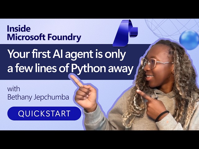 Your first AI agent is only a few lines of Python away