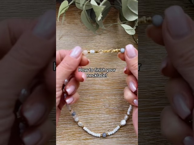 Necklace tutorial | how to finish a necklace | tools needed