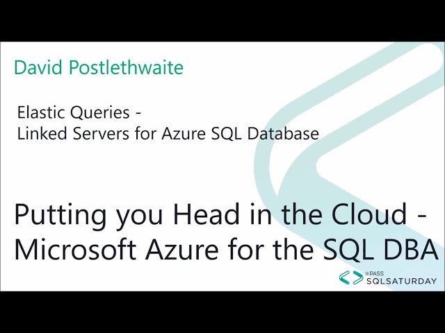 Azure SQL Database Elastic Queries